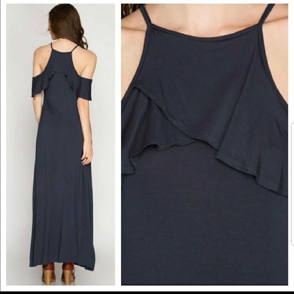 Sz Small Cold shoulder maxi - Picture 2 of 2